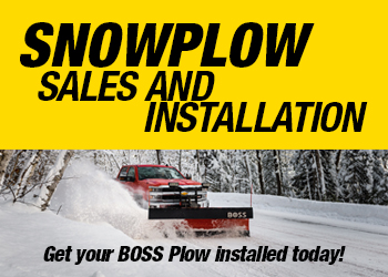 Snowplow sales and installation. Get your BOSS Plow installed today!