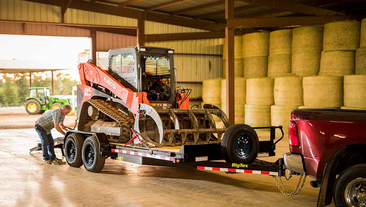 FOR RENT $75.00 Per Day 83″X 22ft 14K Big Tex Equipment Trailer in Marceline, MO image 2