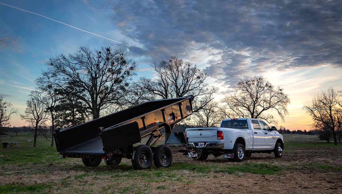 Big Tex 14′ Low Profile Dump w/4′ Solid Sides 14,000 GVWR 14LP-14BK6-P4 image 2