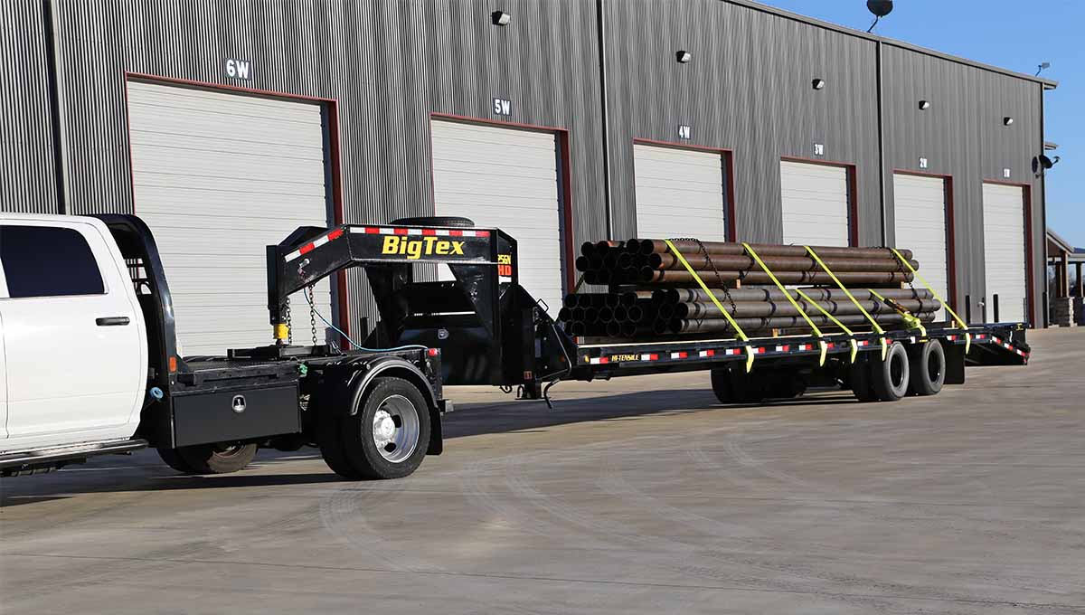 USED 2023 Big Tex 25GN-35+5 Mega Ramps Dual Tandem Gooseneck with 12ks and Spares, 16 ply tires image 10