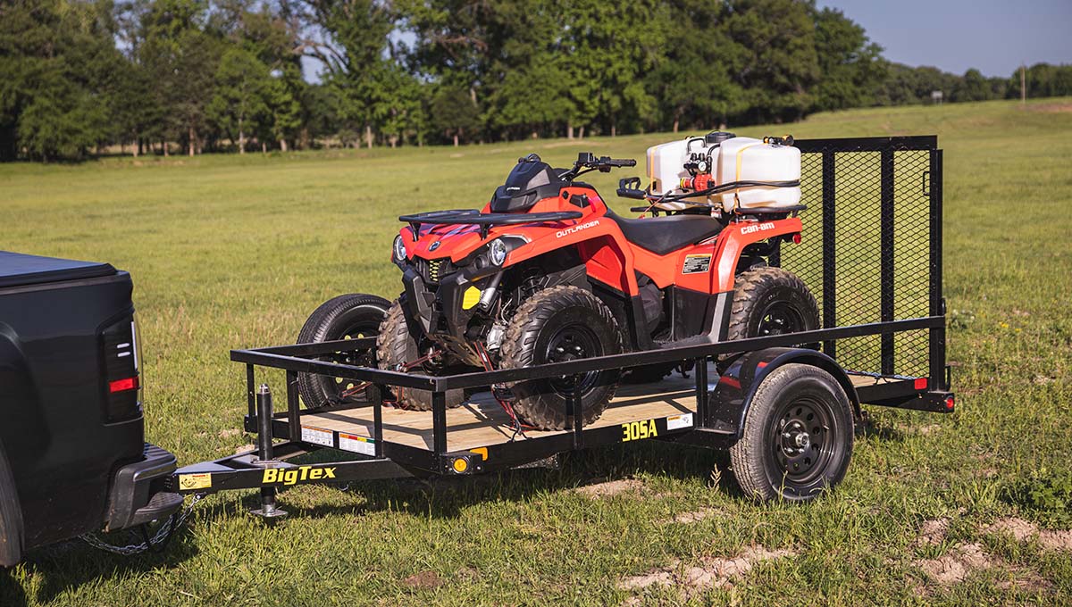 Big Tex 30SA 2,995# SA UTL 60″x8 4RG SPMT BLACK image 2