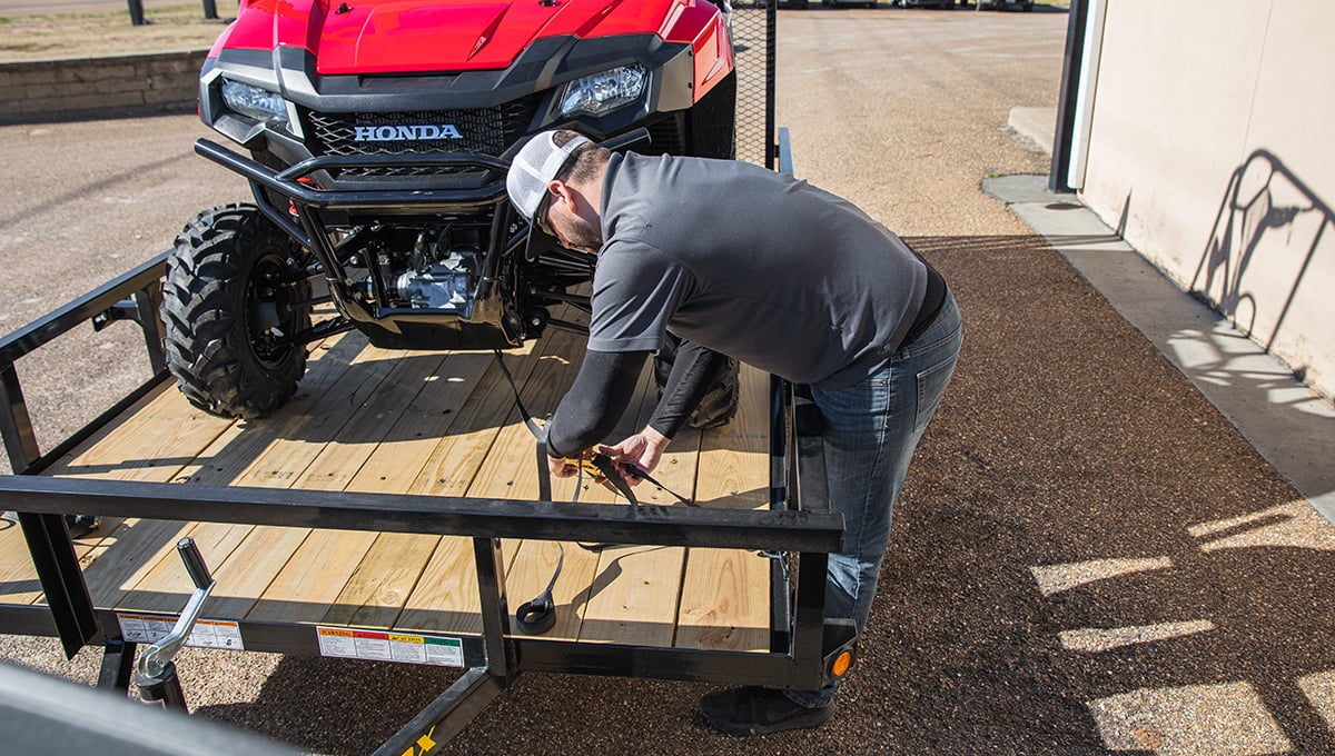 Big Tex 10′ Single Axle Utility Trailer w/4′ Ramp Gate 35SA-10BK4RG image 1