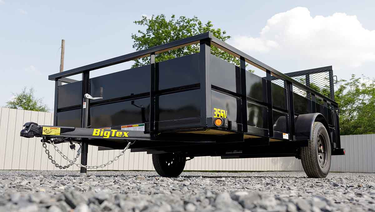 Big Tex 35SV, Single Axle Landscape, 77″ x 12′, 3K image 5