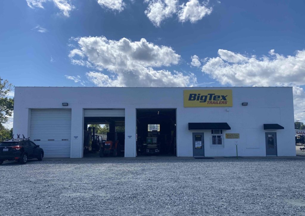 Outside of Big Tex Trailers Greensboro location