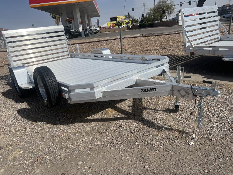 Aluma 7814 ALUMA 78X14 SA TRAILER, STRAIGHT TAILGATE image 0
