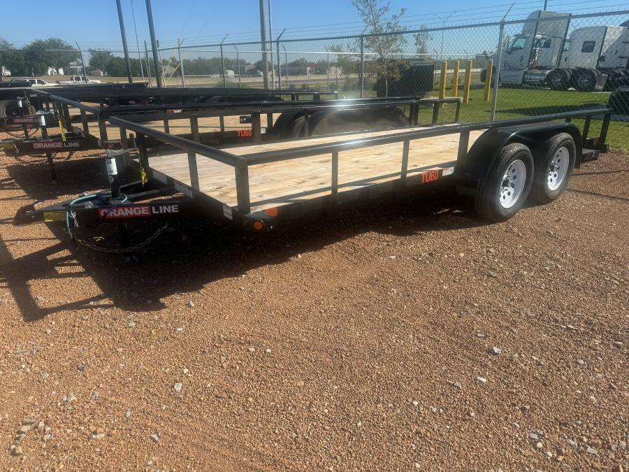 Big Tex TU60 6K TAND AXLE UTILITY 77"x16 4SIR SPMT 2-BRK BLACK Image 0