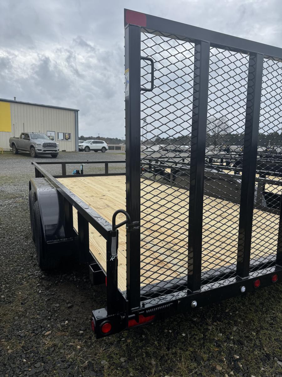 Big Tex 70PI 7K TAND SQ TU UTL 83″x16 2 BRAKES, BLK image 0