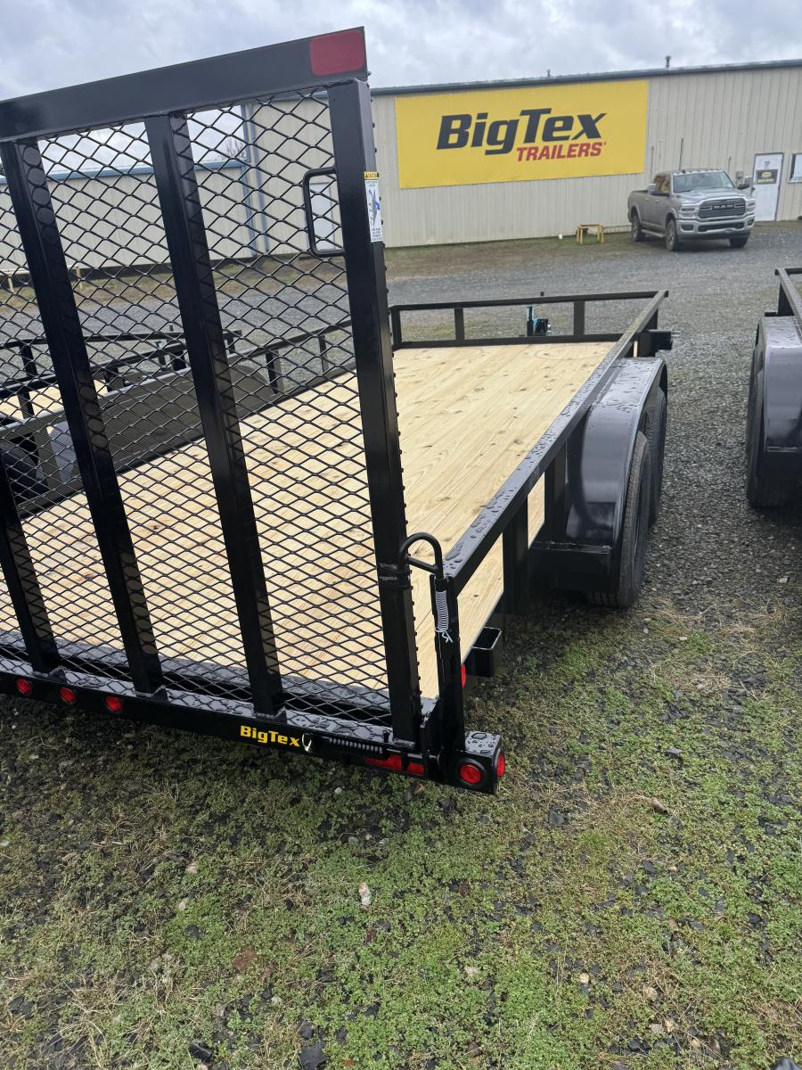 Big Tex 70PI 7K TAND SQ TU UTL 83″x16 2 BRAKES, BLK image 1