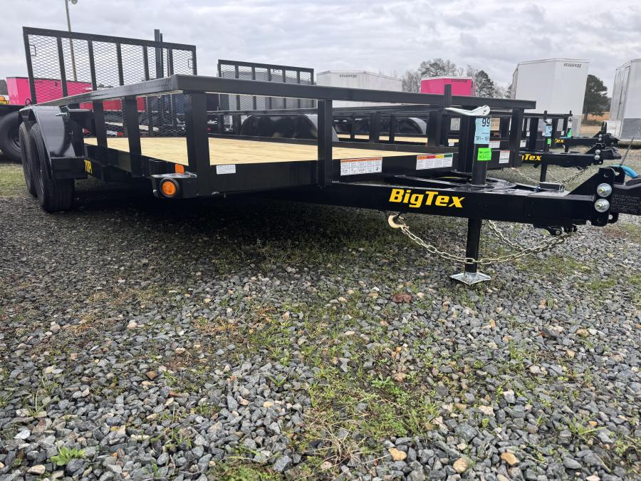 Big Tex 70PI 7K TAND SQ TU UTL 83″x16 2 BRAKES, BLK image 2
