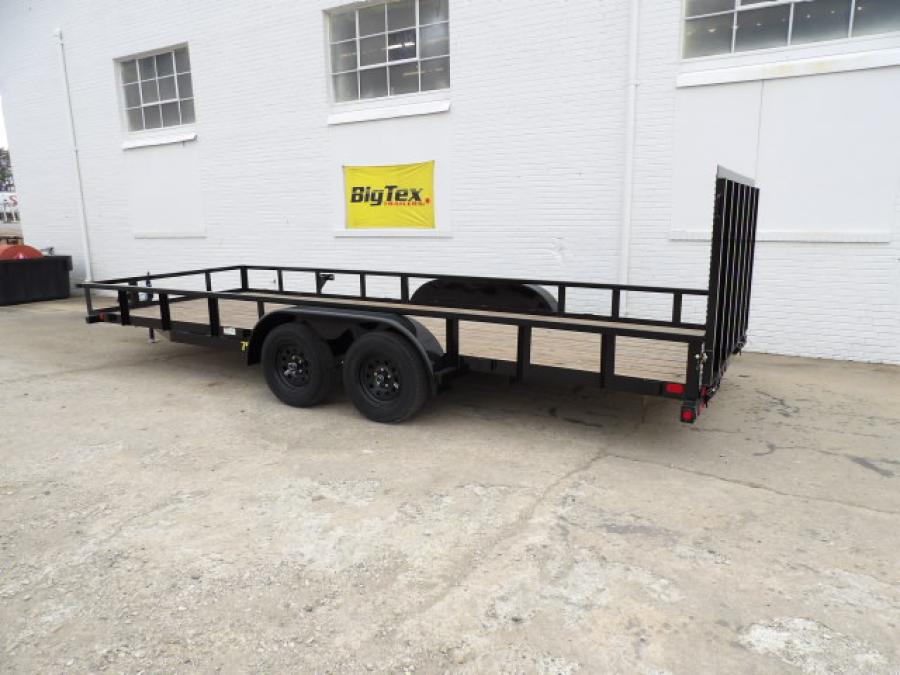 Big Tex 70PI 7K TAND SQ TU UTL 83″x16 2 BRAKES, BLK image 2
