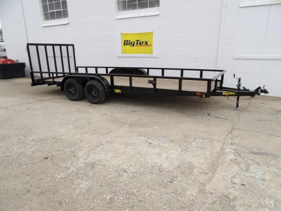 Big Tex 70PI 7K TAND SQ TU UTL 83″x16 2 BRAKES, BLK image 6