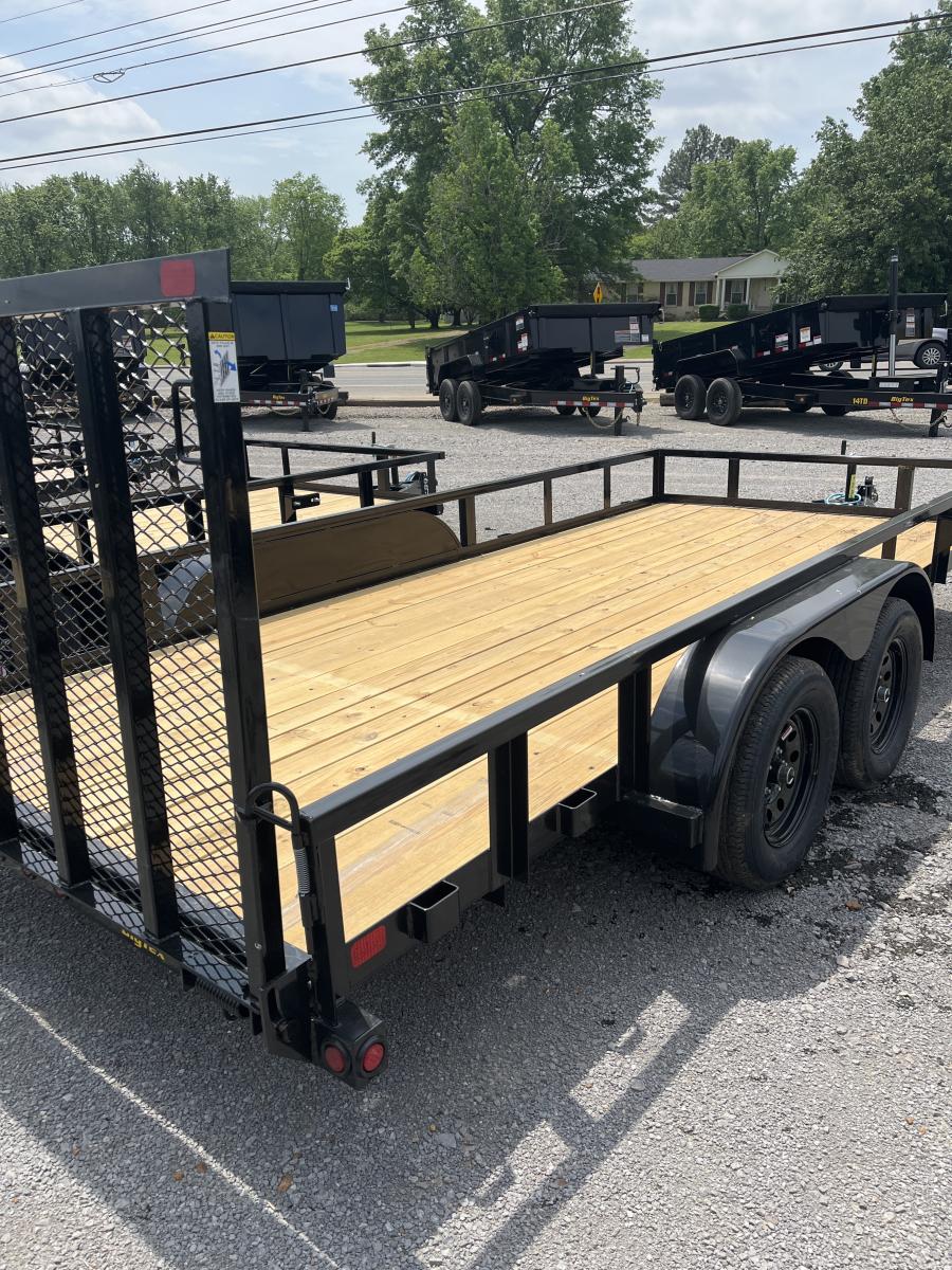 Big Tex 70PI 7K TAND SQ TU UTL 83″x16 2 BRAKES, BLK image 4