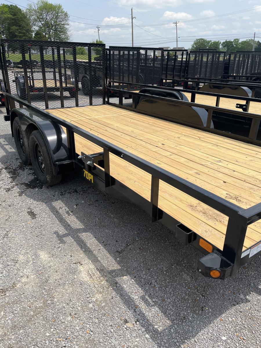 Big Tex 70PI 7K TAND SQ TU UTL 83″x16 2 BRAKES, BLK image 5
