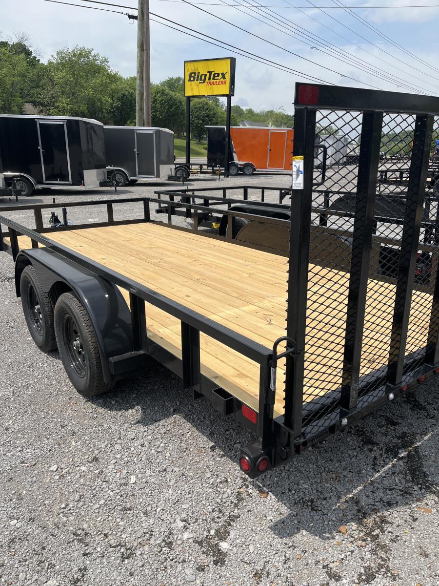 Big Tex 70PI 7K TAND SQ TU UTL 83″x16 2 BRAKES, BLK image 2