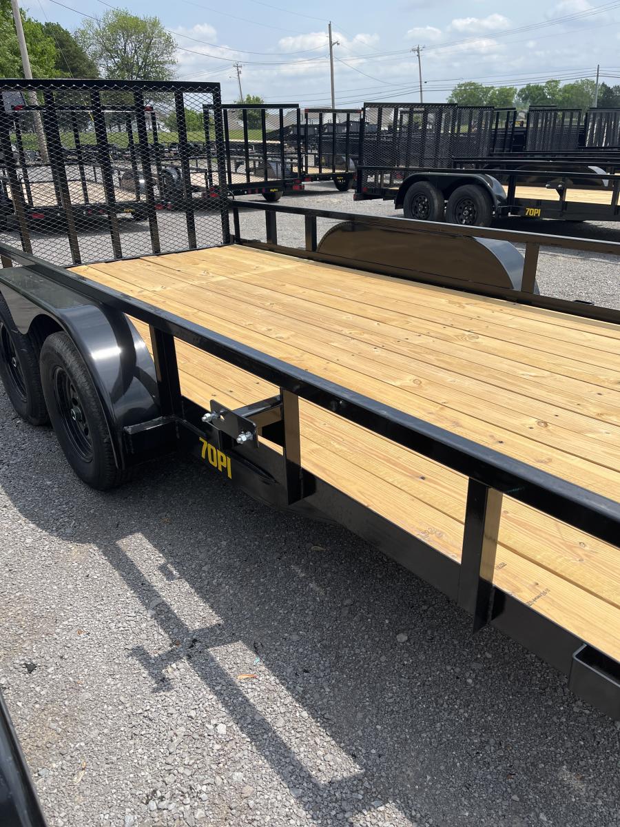 Big Tex 70PI 7K TAND SQ TU UTL 83″x16 2 BRAKES, BLK image 5