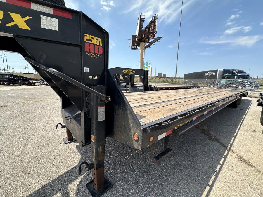 USED 2023 Big Tex 25GN-35+5 Mega Ramps Dual Tandem Gooseneck with 12ks and Spares, 16 ply tires image 2