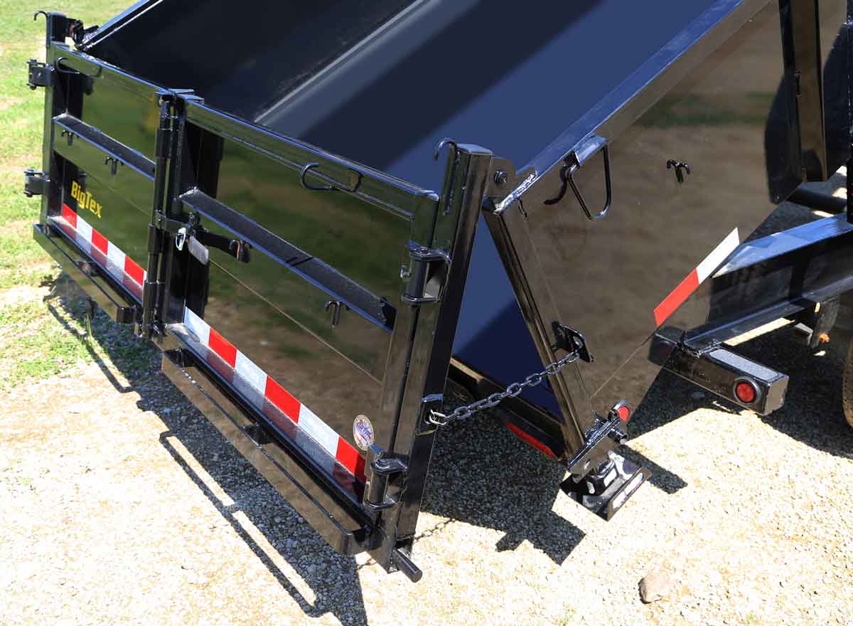 combo gate on a dump trailer