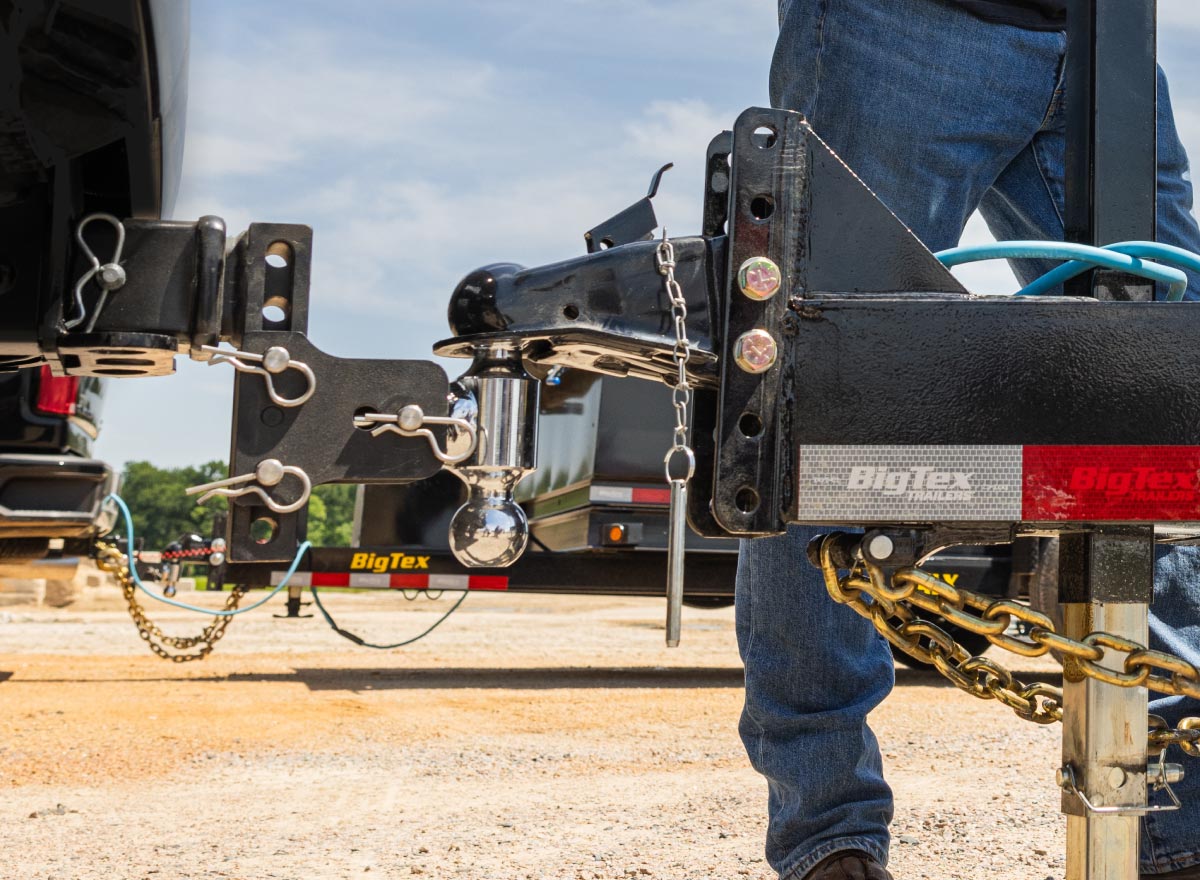 coupler between truck and Big Tex Trailer