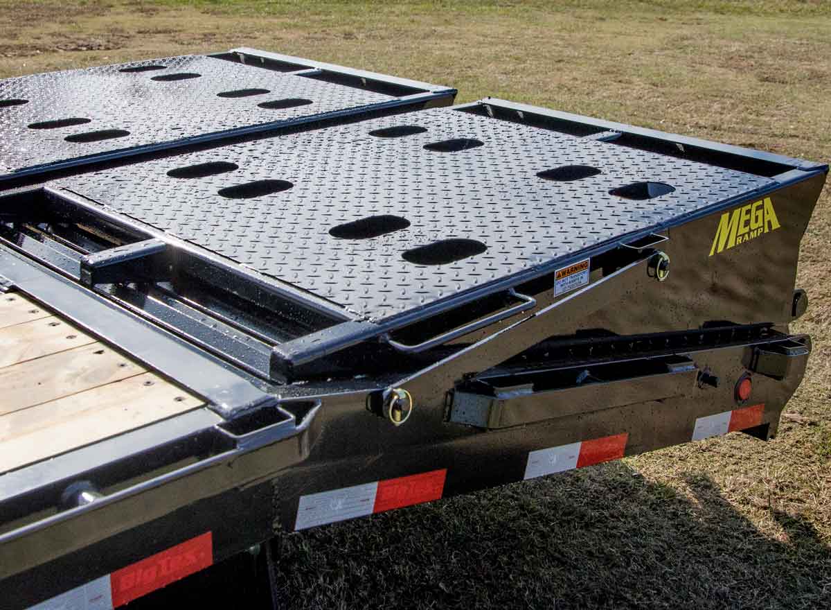 Big Tex trailer with a mega ramp