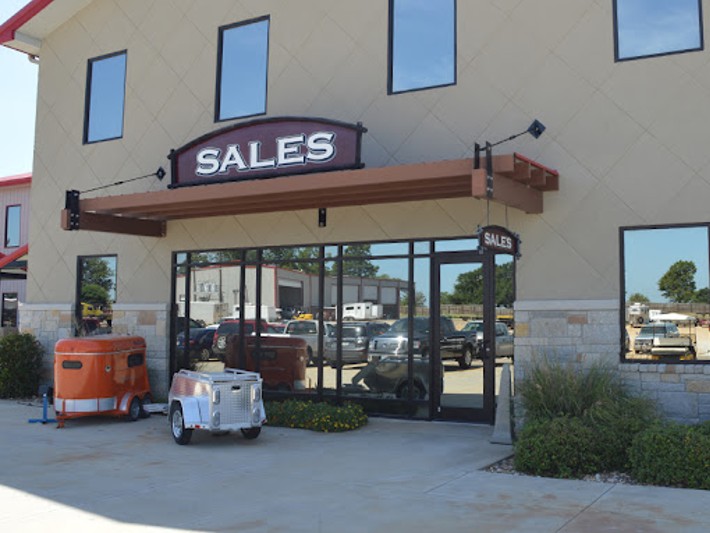 Front of sales building in Mt. Pleasant