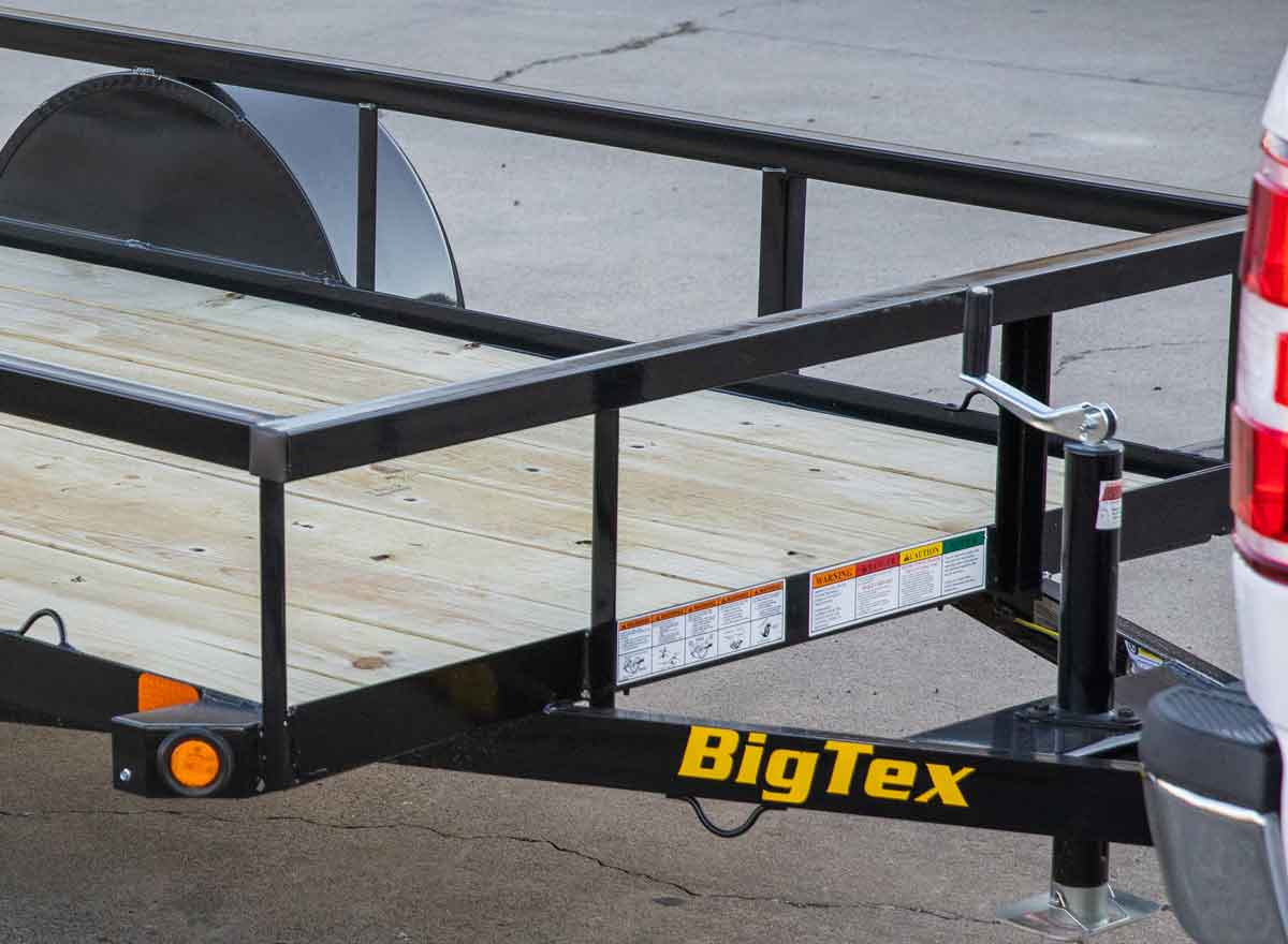 square tubing on Big Tex trailer