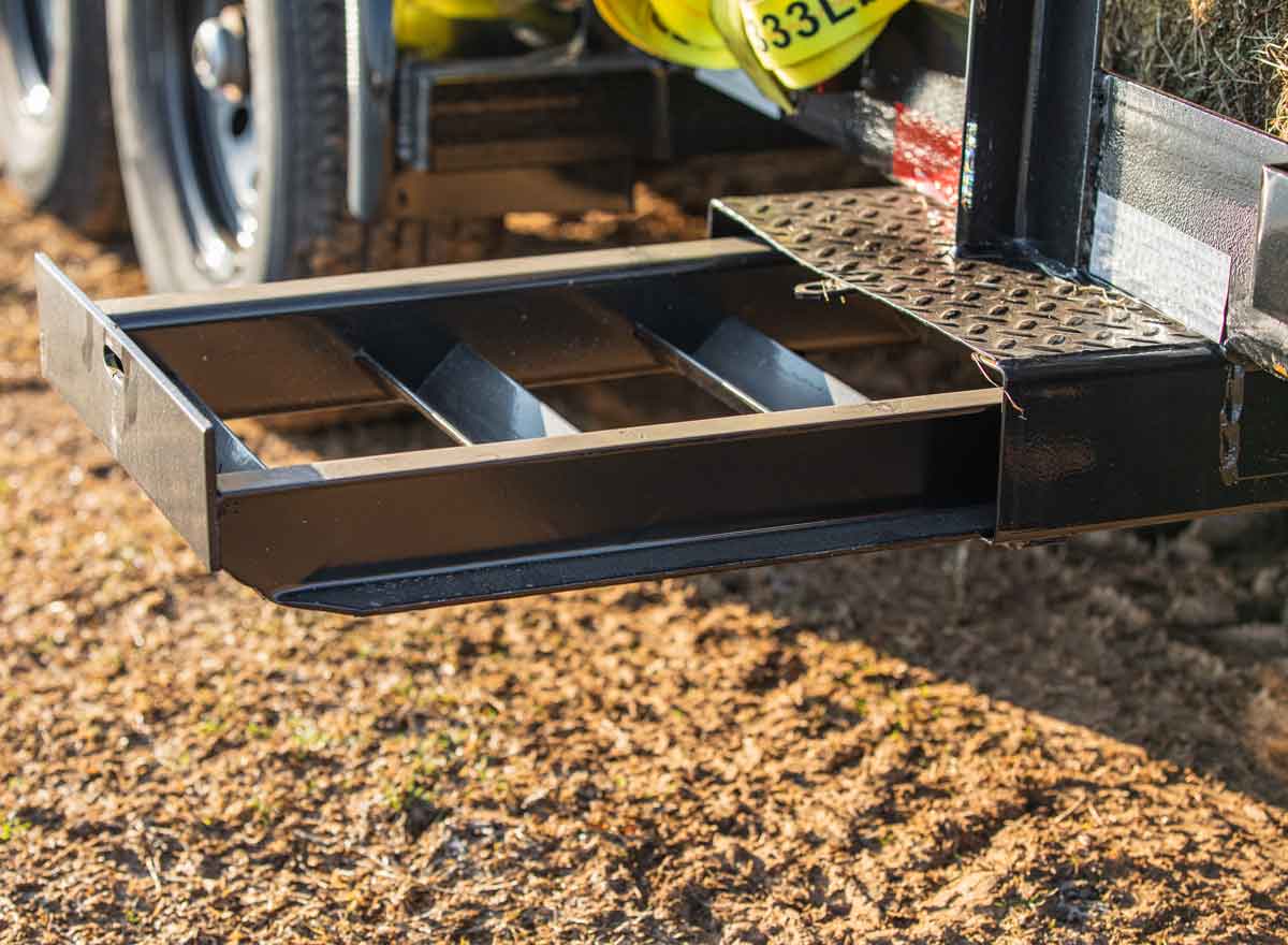 4ft slide in ramps on a trailer