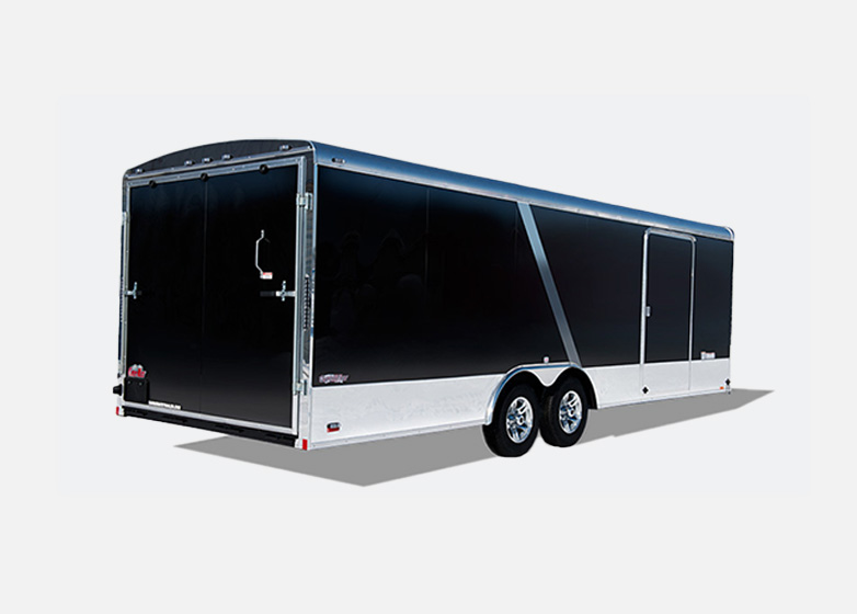 Enclosed racing trailer