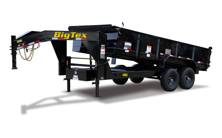 Big Tex 14GX Heavy Duty Tandem Axle Extra Wide Gooseneck Dump Trailer