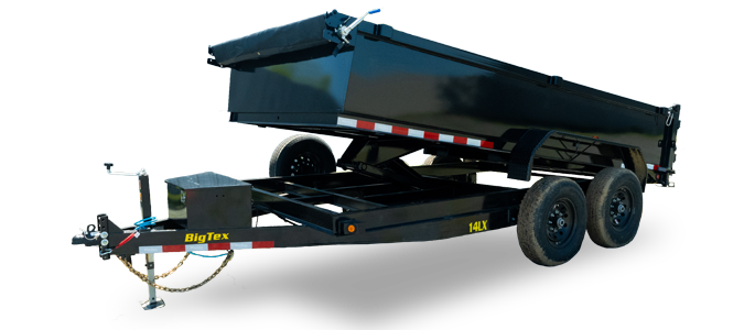 Big Tex 14LX 14K Heavy Duty Tandem Axle Extra Wide Dump Trailer