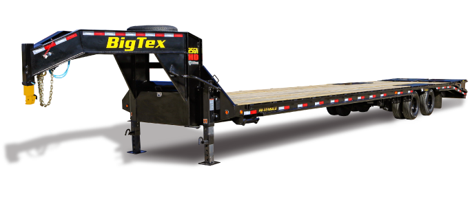 USED 2023 Big Tex 25GN-35+5 Mega Ramps Dual Tandem Gooseneck with 12ks and Spares, 16 ply tires image 9