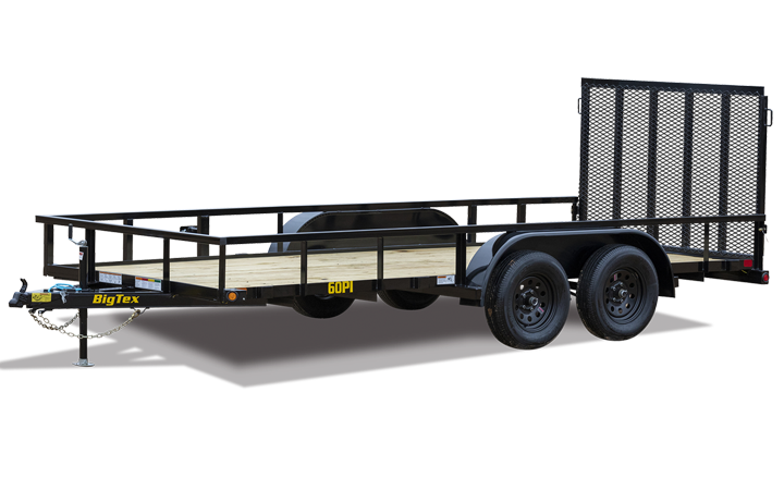 Big Tex 60PI Tandem Axle Pipe Top Utility Trailer