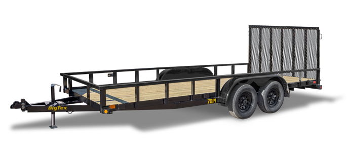 Big Tex 70PI 7K TAND SQ TU UTL 83″X20 BLK image 0