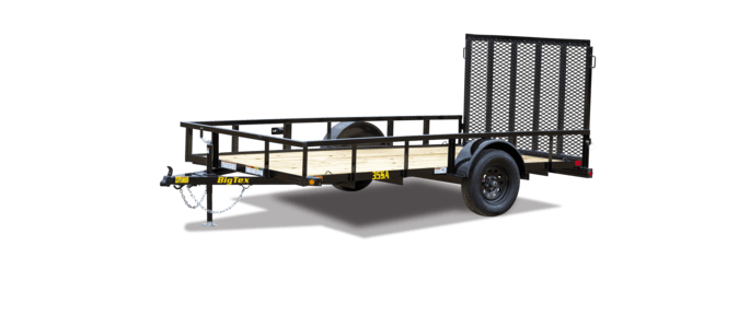 Big Tex 10′ Single Axle Utility Trailer w/4′ Ramp Gate 35SA-10BK4RG image 0