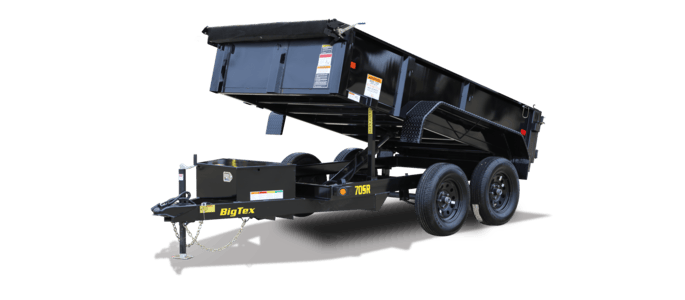 Big Tex 70SR, Dump, 60″ x 10′, 7K, Double Rear Doors image 4